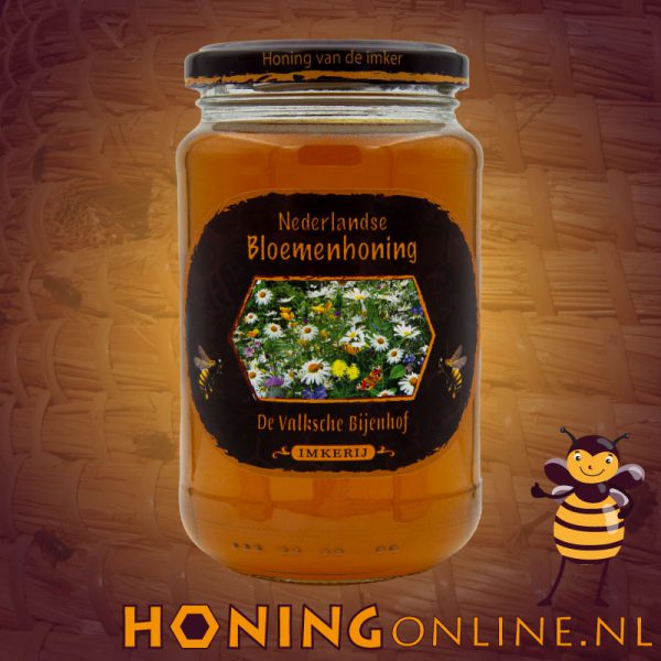 Bloemenhoning kopen? Echte bloemenhoning van de imker! Nederlandse bloemen honing, koud geslingerde honing