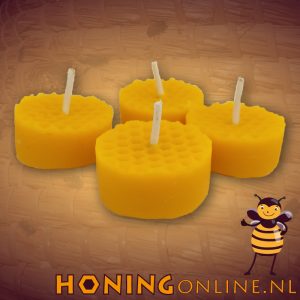 Bijenwas Honingraat Theelicht Waxinelichtjes Natuurzuiver