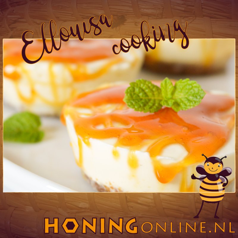 Zelf cheesecake maken. recept voor cheesecake met honing van ellouisa cooking.