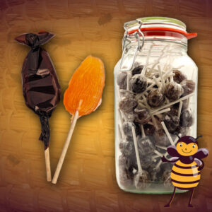 Weckpot met propolislolly's kopen. Bestel extra voordelig 100 lolly's met propolis en honing in deze bulkverpakking.