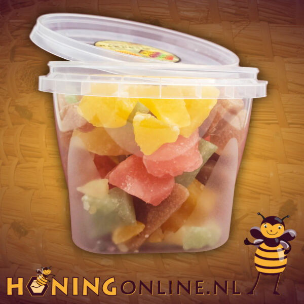 Hakhoning mix kopen. Echte ambachtelijke hannies hakhoning online bestellen in mix van verschillende smaken hak honing.