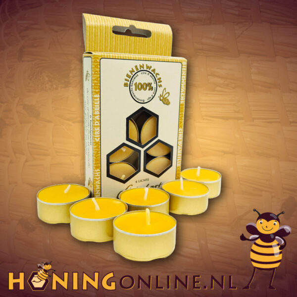 Theelicht Bijenwas bijenwas kopen. Waxinelichtjes van echte bijenwas hebben meer branduren biologisch.