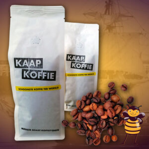 Dark roast fairtrade koffiebonen van KaapKoffie kopen. Deze vers gebrande bonen zijn 100% duurzaam en fairdrade. Bestel de koffiebonen hier online!
