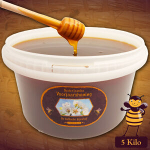 Emmer voorjaarshoning online bestellen. Koop honing in emmer van 5 kilo extra voordelig!