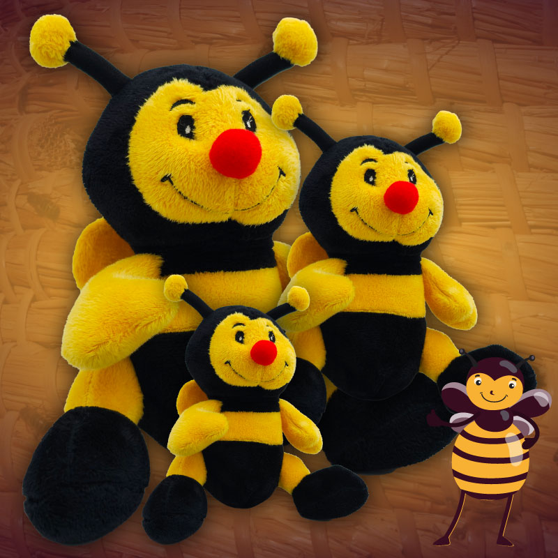 Deze bijenknuffel de blije bij is een heerlijke volledig zachte knuffelbeer in echte zwart-geel kleur. Koop deze heerlijke knuffel hier snel online!